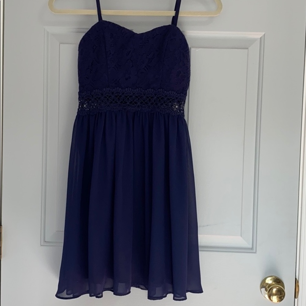Navy Skater Dress